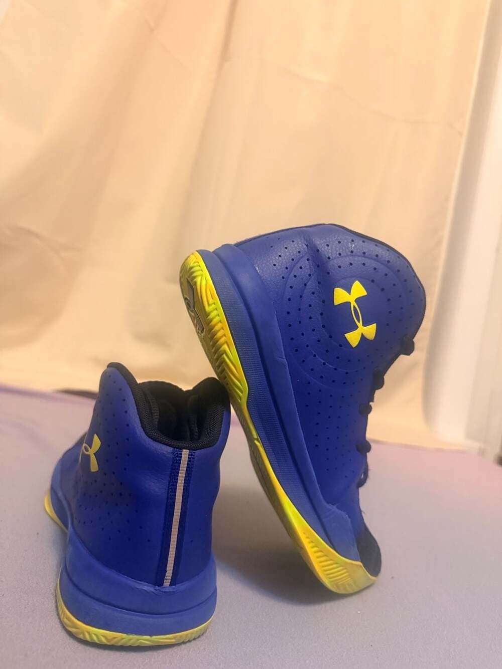 Under Armour Jet 2019 Basketball Shoes Blue Yellow